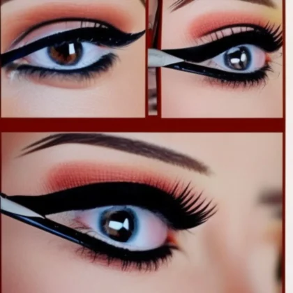 Jak zrobić kreski eyelinerem na oczach